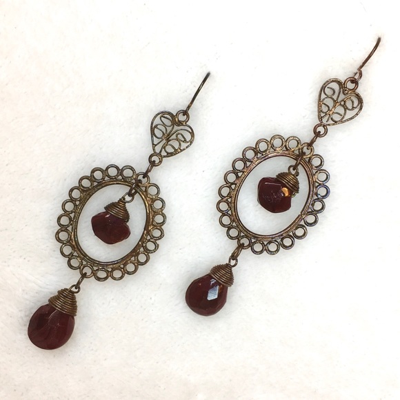 Lot of 4 Pairs of Boho Earrings - Picture 2 of 9